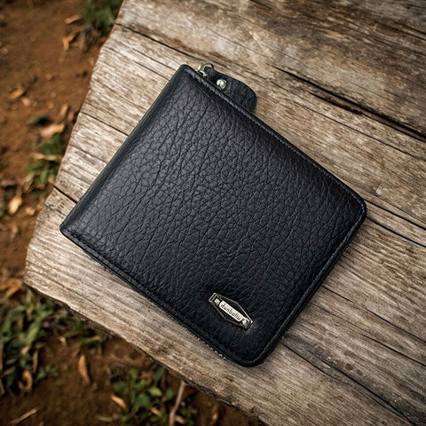 Dunbollu Premium Gold Zip Wallet for Men