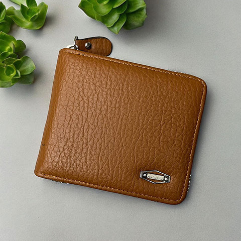 Dunbollu Premium Gold Zip Wallet for Men