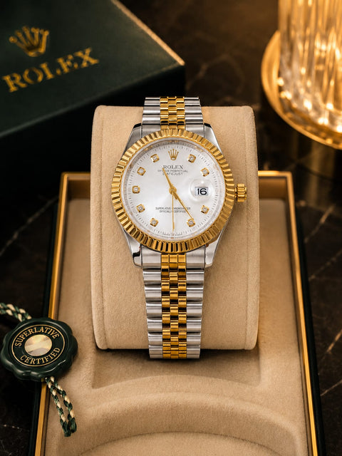 Rolex Golden & Silver Luxury Watch