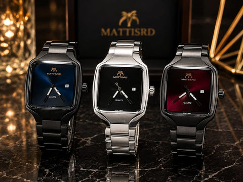 Matteino Luxury Square Watch for Men