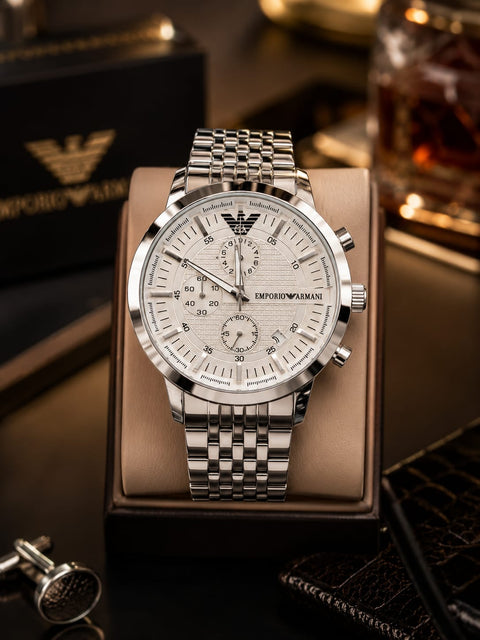 Emporio Armani Chronograph Watch – Premium Stainless Steel Men’s Luxury Watch