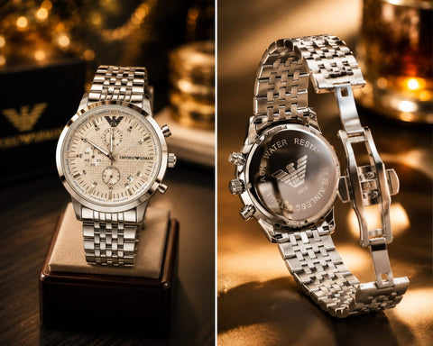 Emporio Armani Chronograph Watch – Premium Stainless Steel Men’s Luxury Watch