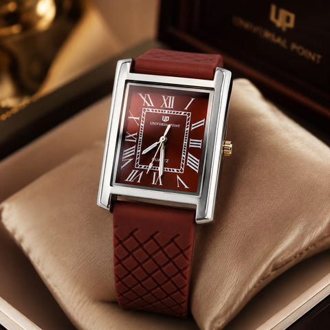 Universal Point Classic Rectangular Ruby Watch